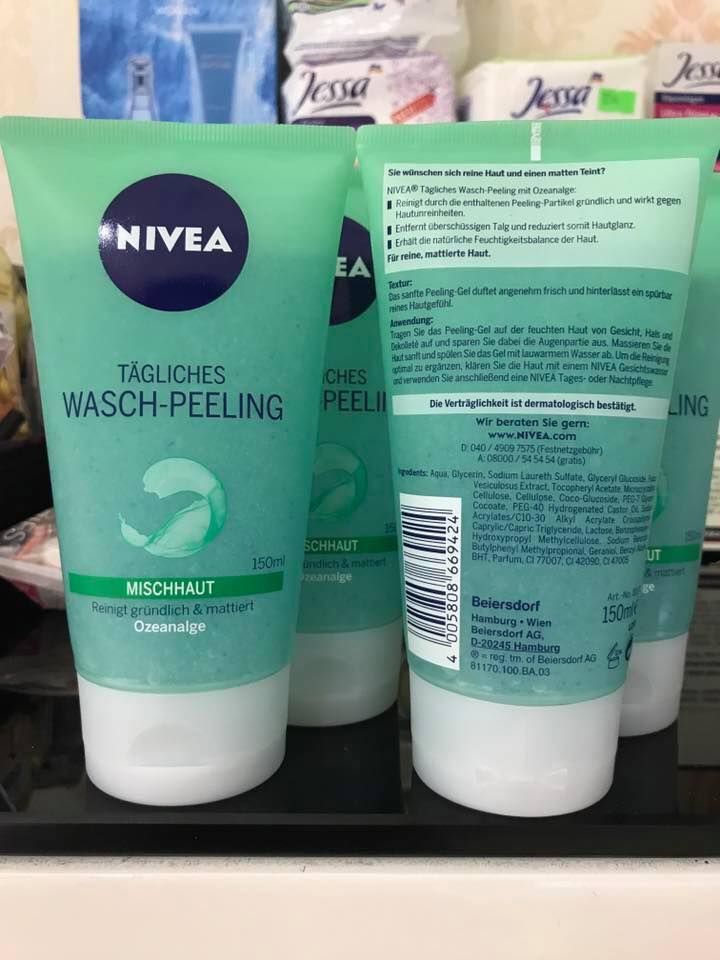 SỮA RỬA MẶT TẨY DA CHẾT NIVEA