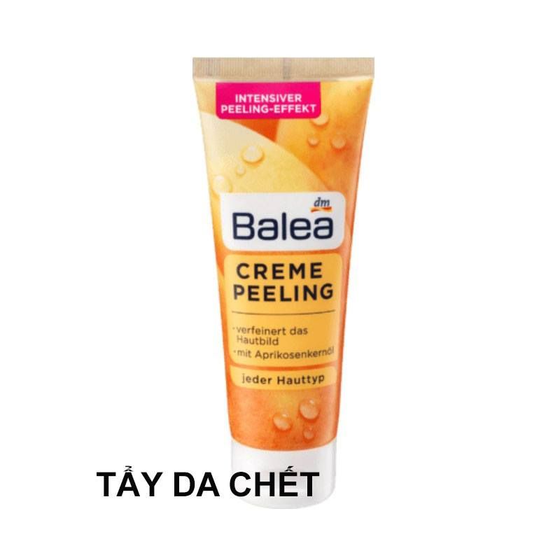 KEM TẨY DA CHẾT DẦU HẠT MƠ- BALEA : các sản phẩm dành cho việc tẩy da chết