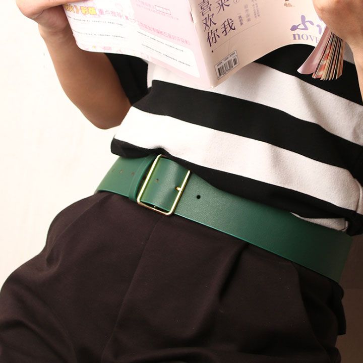 Thắt lưng bản to khóa vuông