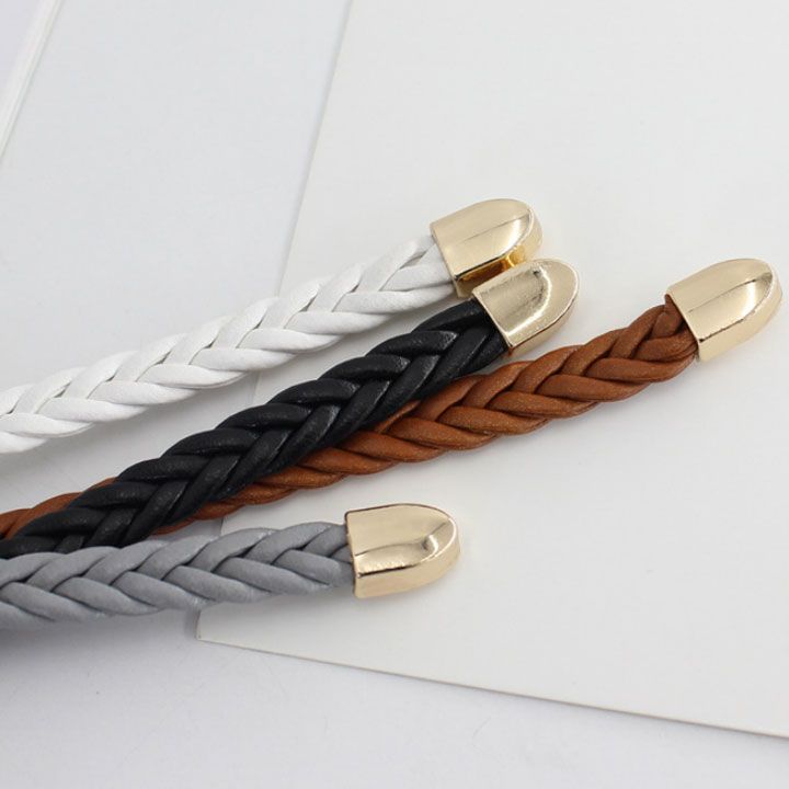 Thắt lưng dây kết khóa tròn