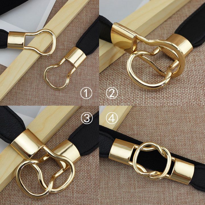 Thắt lưng thun khóa vòng xoắn bản 2.8cm