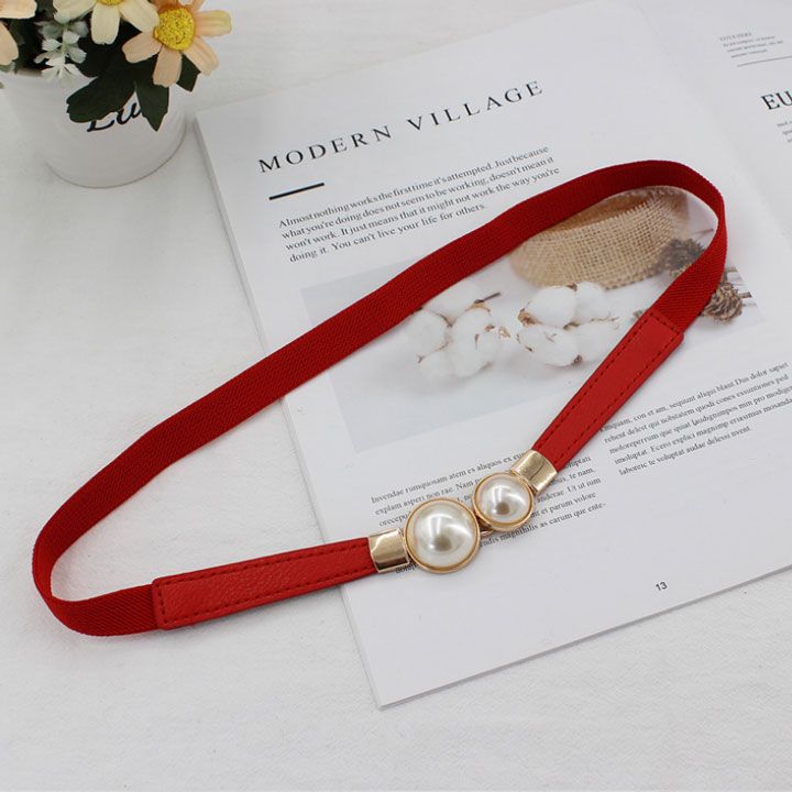Thắt lưng thun hạt châu bản 1.5cm