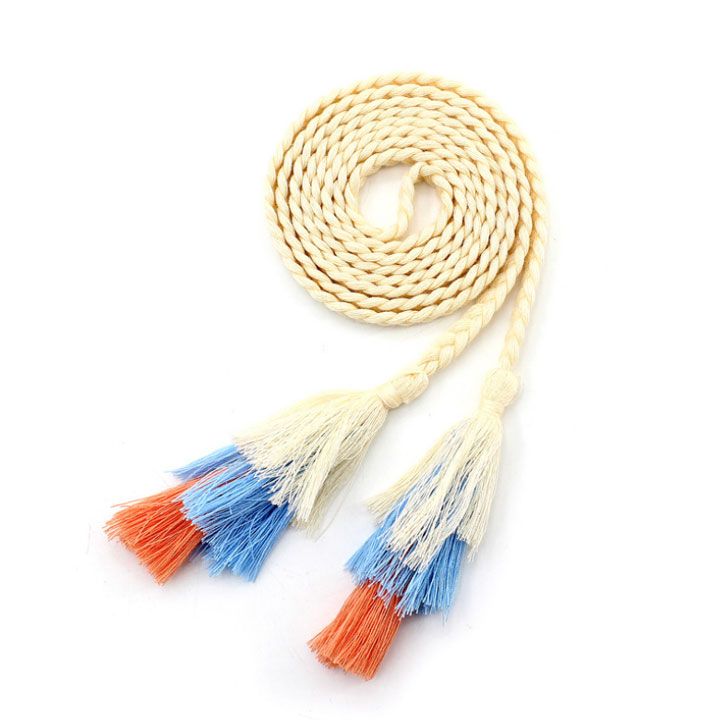 Thắt lưng dây kết phong cách bohemian
