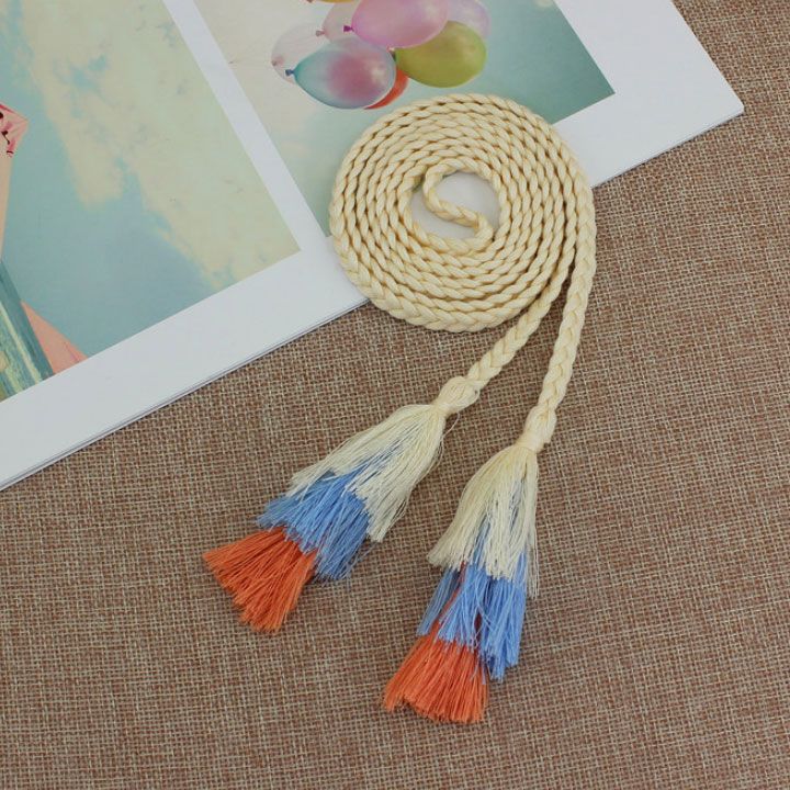 Thắt lưng dây kết phong cách bohemian