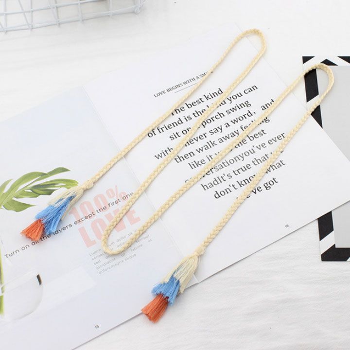 Thắt lưng dây kết phong cách bohemian