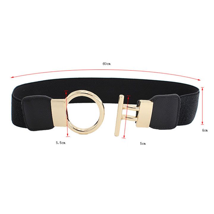 Thắt lưng thun bản 4cm khóa tròn
