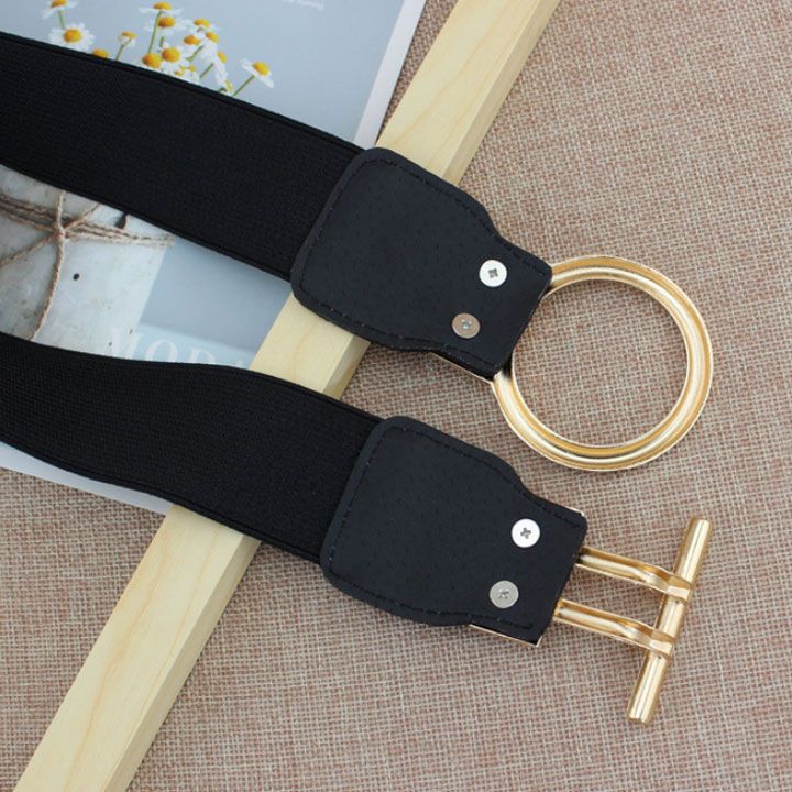 Thắt lưng thun bản 4cm khóa tròn