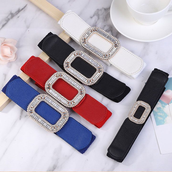 Thắt lưng thun khóa hạt đá