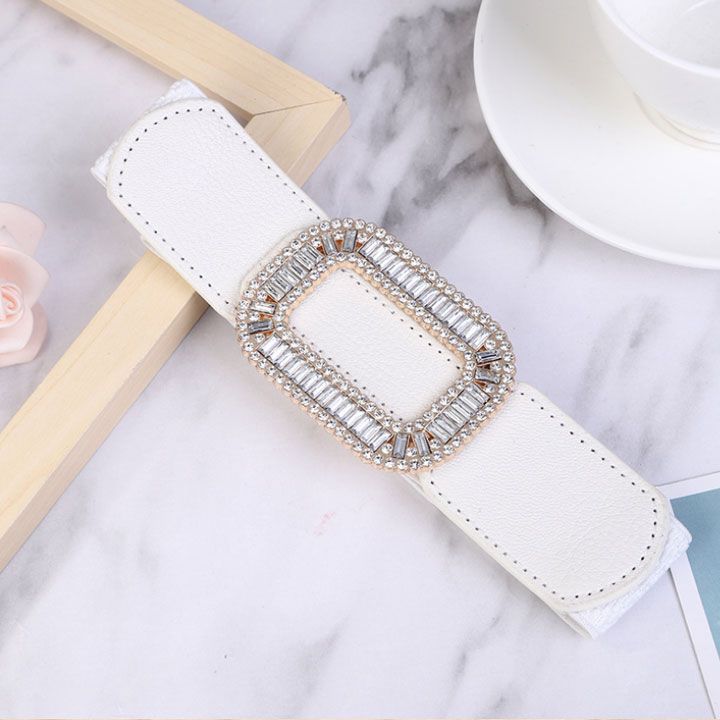 Thắt lưng thun khóa hạt đá