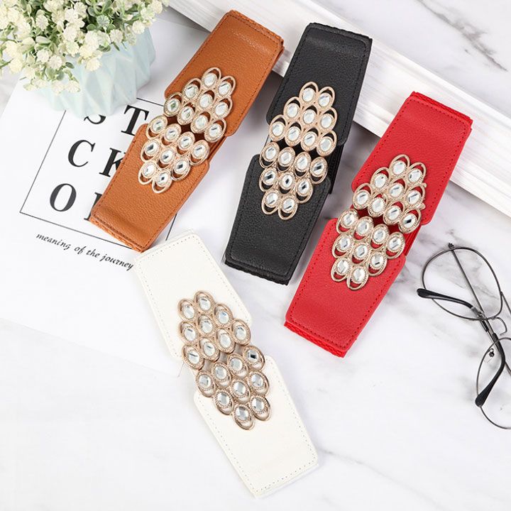 Thắt lưng thun khóa pha lê