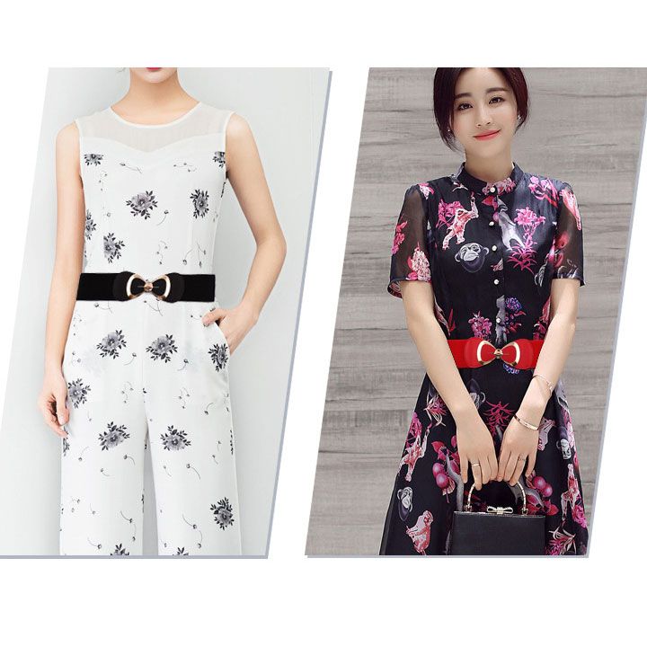 Madam Dzi - Thắt lưng thun hình nơ nâu