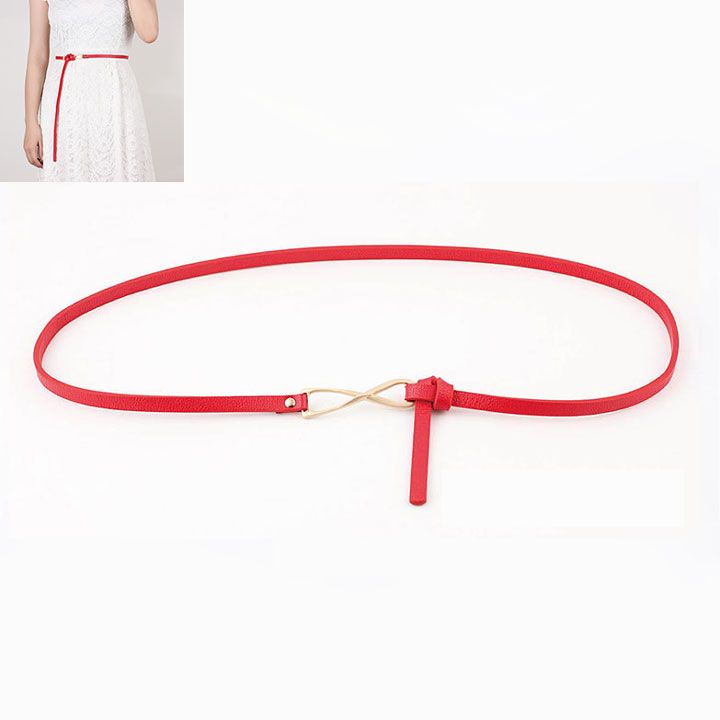 Madam Dzi - Thắt lưng khóa vô cực đỏ