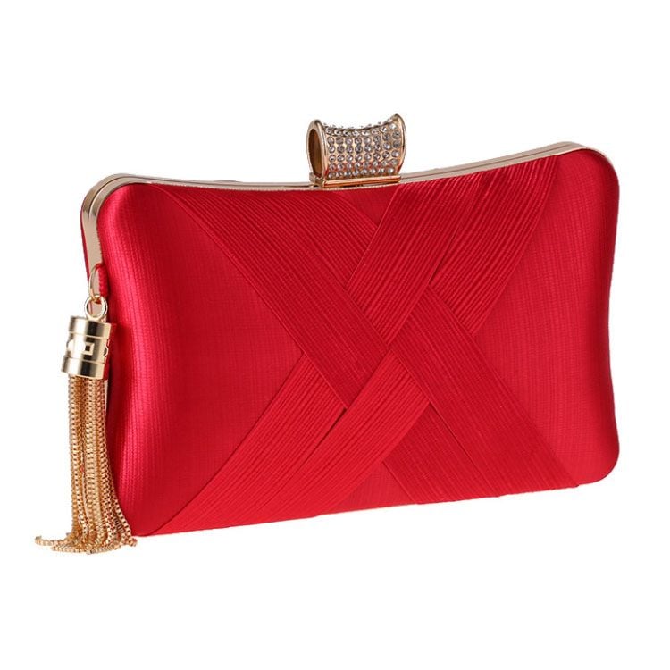 Clutch cầm tay đi tiệc đỏ
