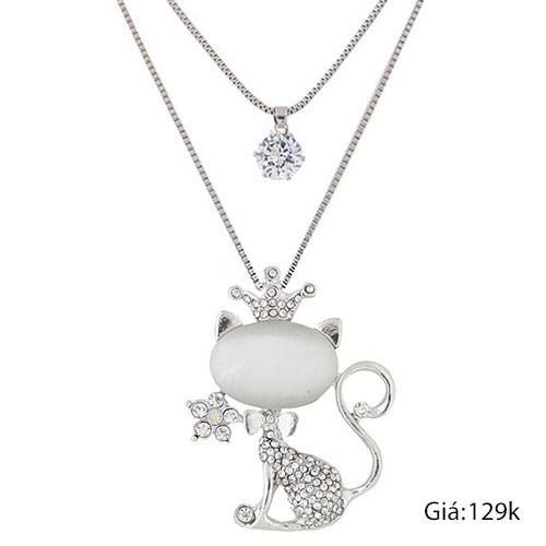Vòng Cổ Mèo Bạc