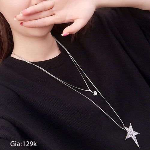 Vòng Cổ Ngôi Sao Bạc