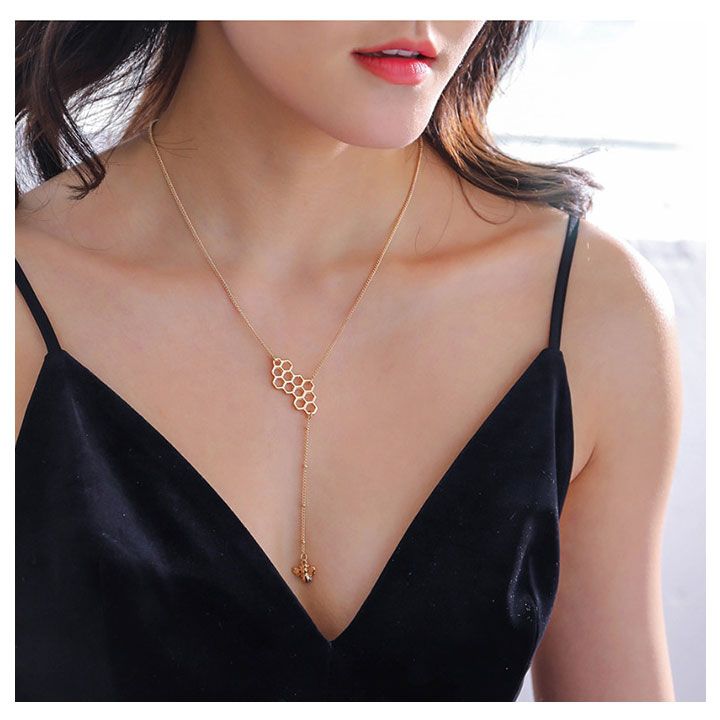 Dây chuyền mặt tổ ong