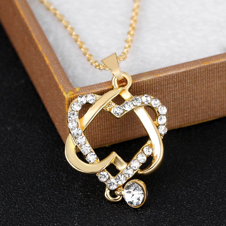 Dây chuyền trái tim đôi