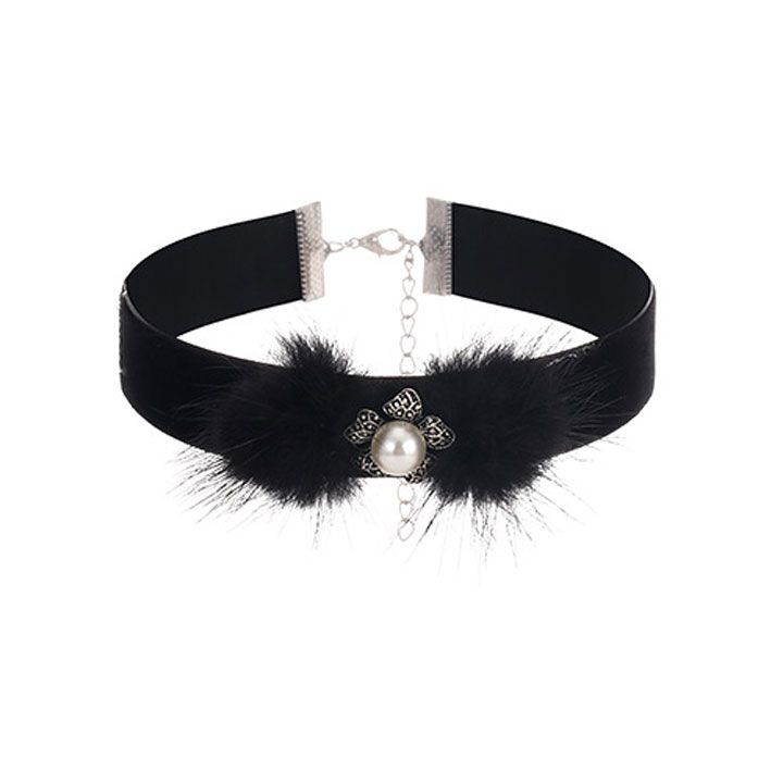 Vòng cổ choker cục bông