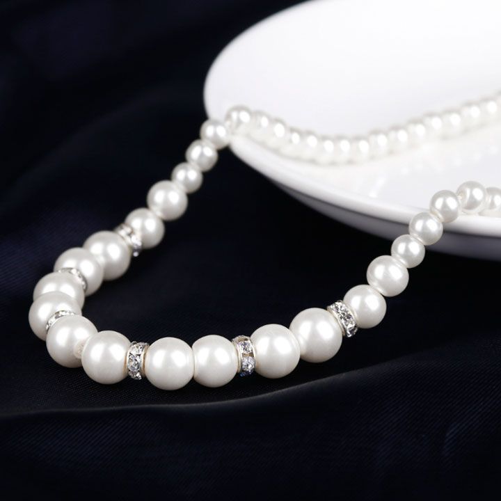 Bộ vòng cổ bông tai hạt châu