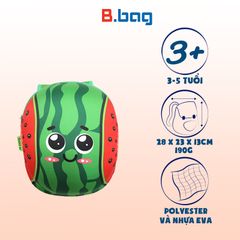 Balo mẫu giáo Tropical Fruit-Watermelon B-12-089 xanh lá