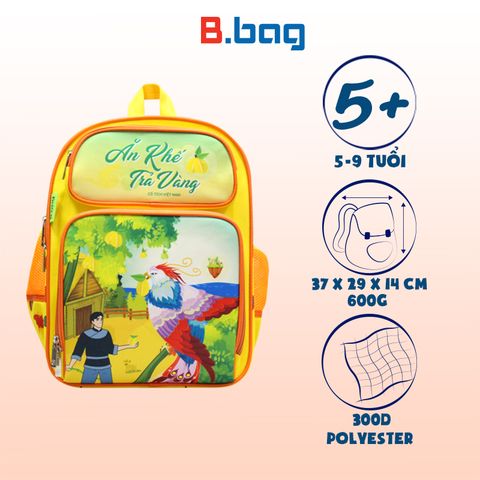 Balo Cấp 1 Fairy Tale - Ăn kế trả vàng màu Vàng B-12-098