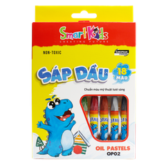 Sáp dầu Dino OP02 18 màu/hộp