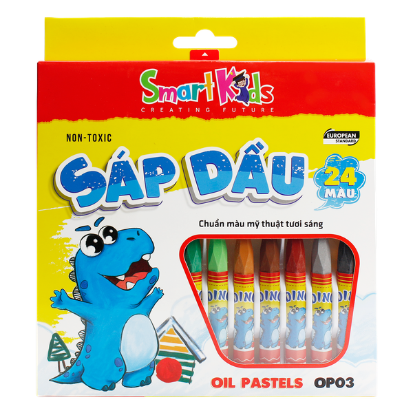 Sáp dầu Dino OP03 24 màu / hộp