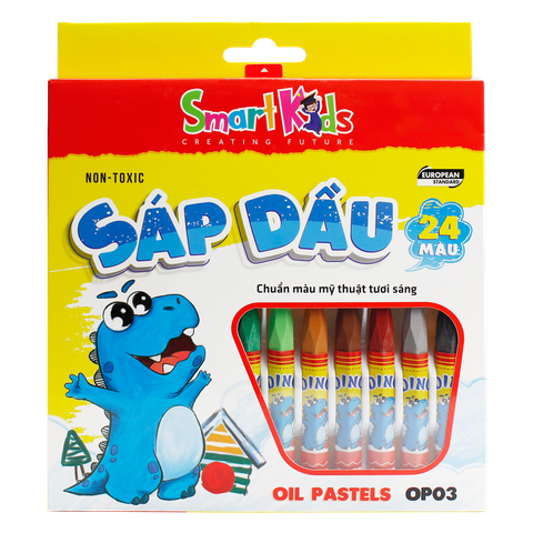 Sáp dầu Dino OP03 24 màu / hộp