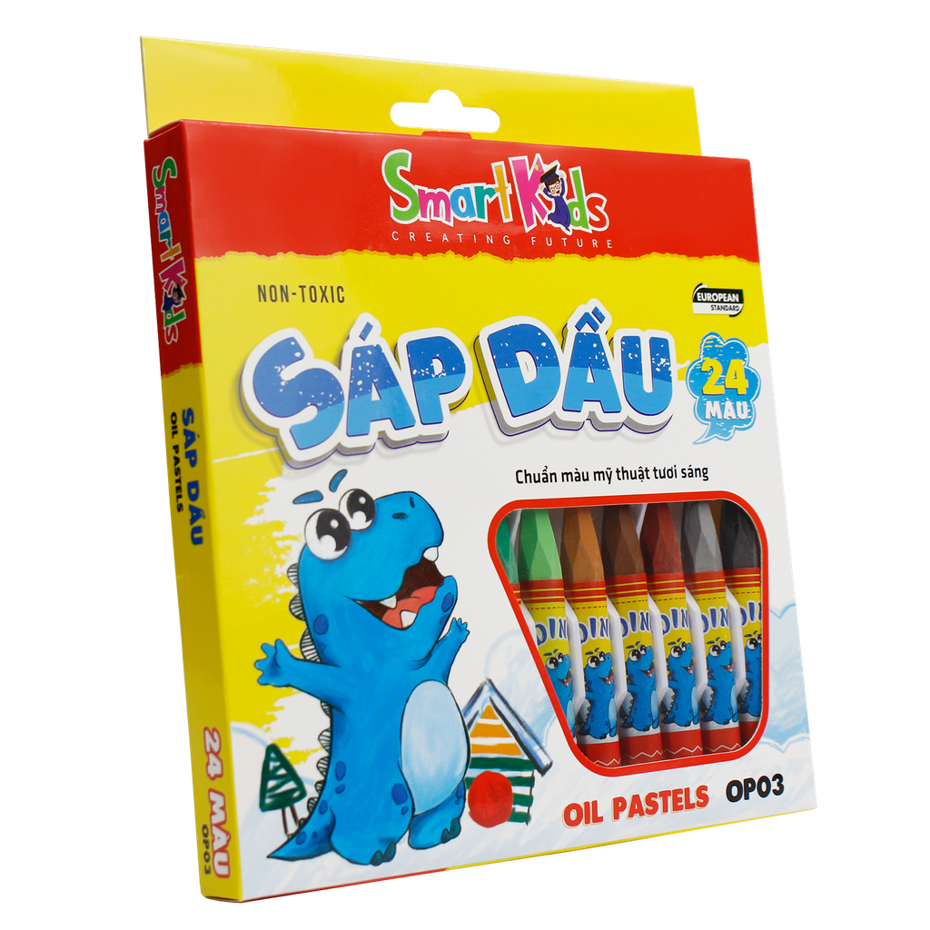 Sáp dầu Dino OP03 24 màu / hộp