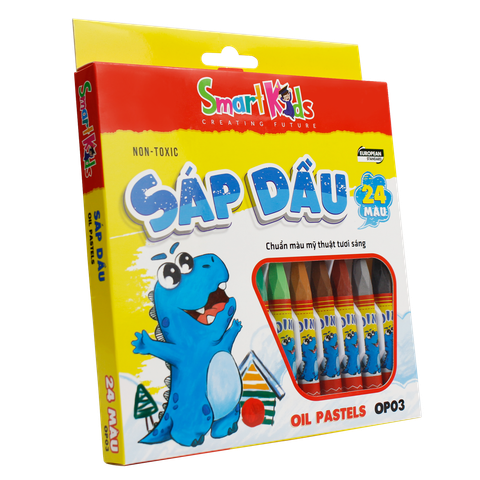 Sáp dầu Dino OP03 24 màu / hộp