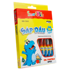 Sáp dầu Dino OP02 18 màu/hộp