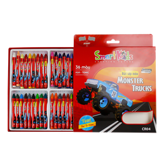 Sáp màu Gift Monster Truck CR04 (36 màu/hộp)