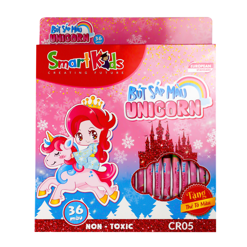 Sáp màu Gift Unicorn CR05 (36 màu/hộp)