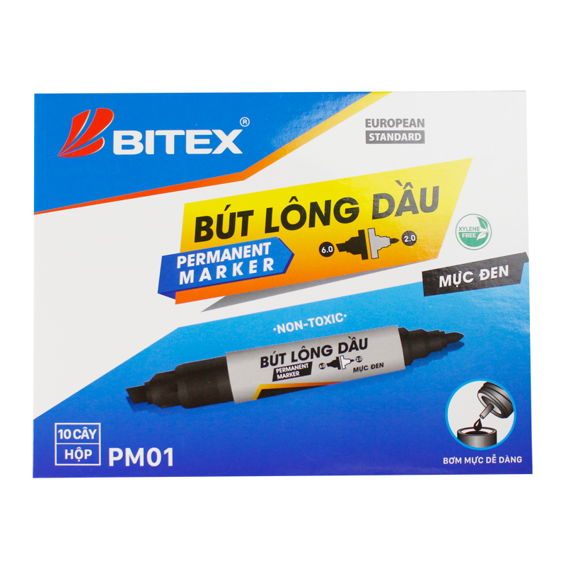 Bút lông dầu mực đen PM01