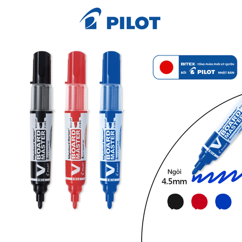 Bút lông bảng V Board Master mực đỏ (Tip nhỏ) WBMA-VBM-F-R-BGD