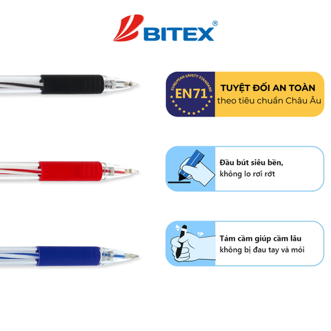 Bút bi Bitex B03 0.5mm (20 cây/hộp)