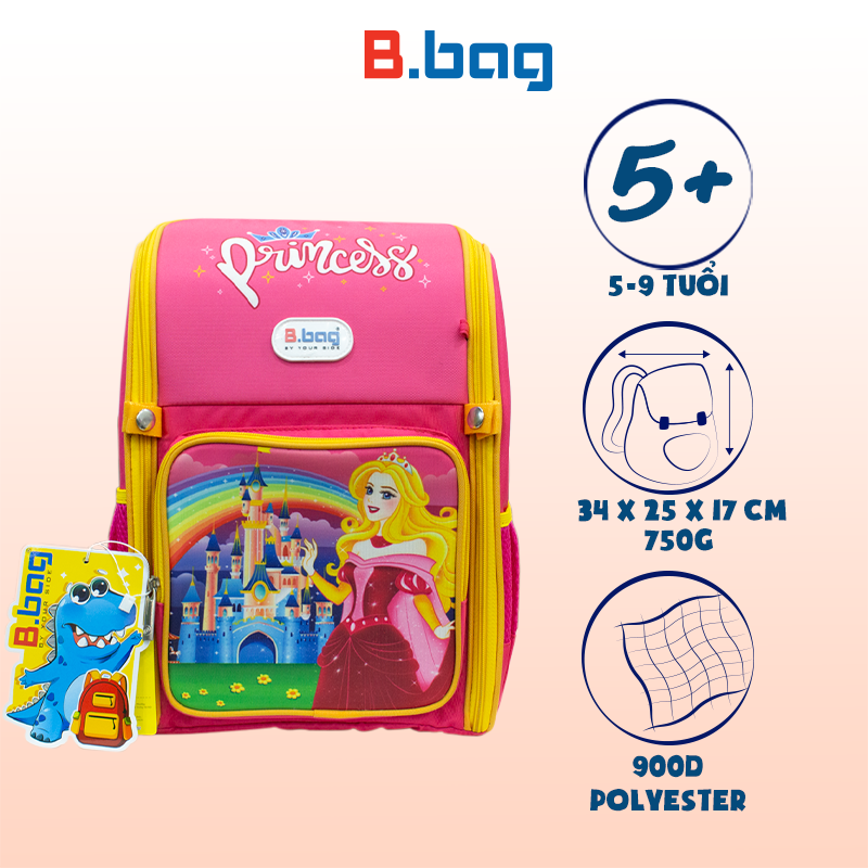 Balo Chống Gù Adventure Box-Princess B-12-115 Hồng