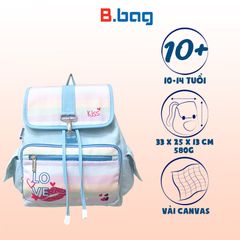 Balo cấp 2 Pastel-love B-12-076 xanh