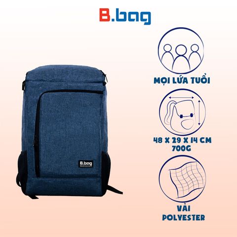 Balo thời trang B-23-007 màu xanh (blue navy)