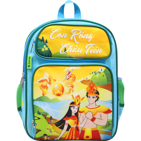 Balo cấp 1 Fairy Tale - Con Rồng cháu Tiên Màu xanh nhạt B-12-097