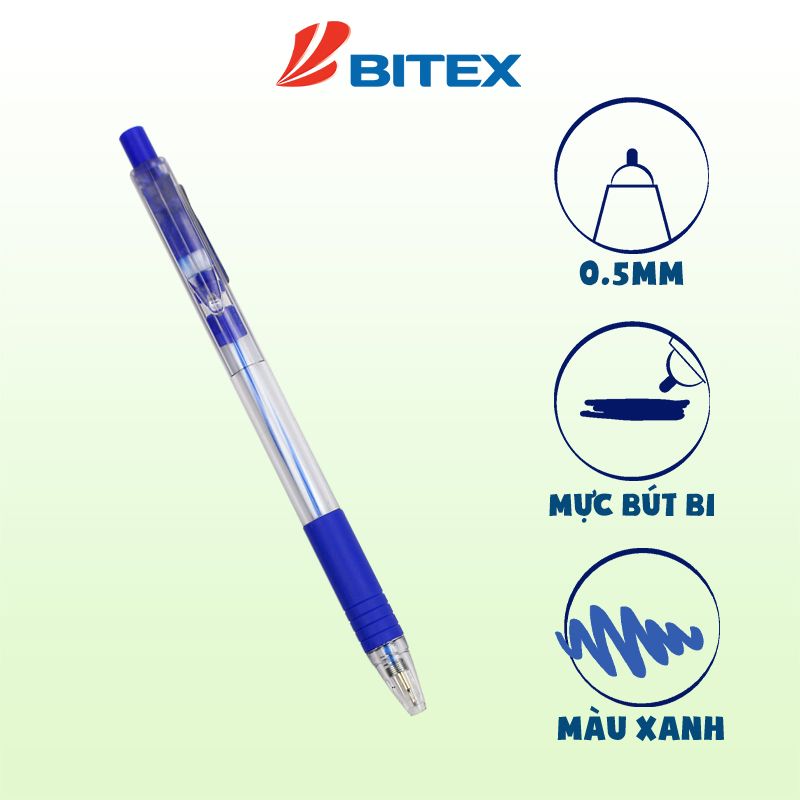 Bút bi Bitex B03 0.5mm (20 cây/hộp)