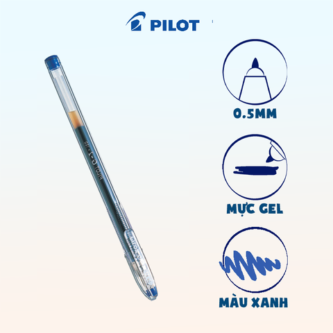 Bút gel G-1 mực xanh BL-G1-5T-L (1 Cây)