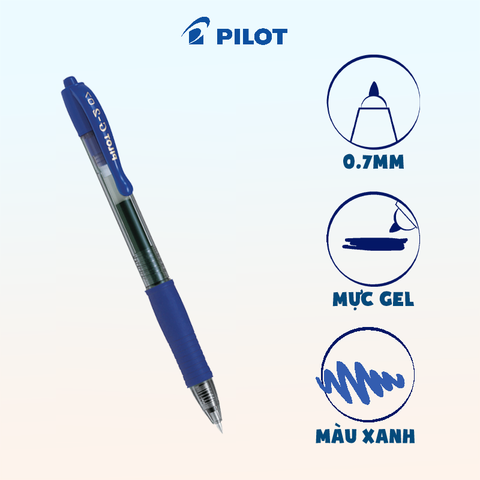 Bút gel G-2 mực xanh BL-G2-7-L