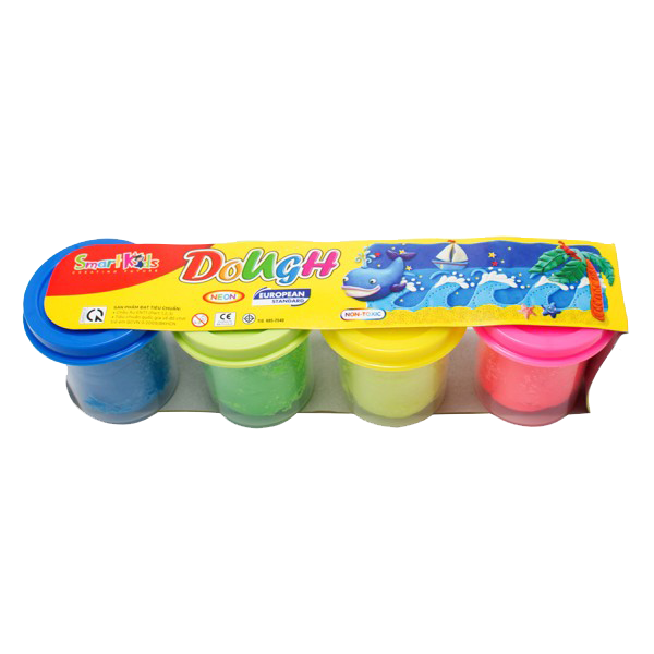 Bột nặn Dough 4 màu neon 50g