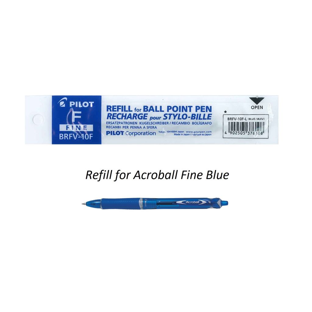 Ruột bút bi Acroball mực xanh (tip 0.7) BRFV-10F-L