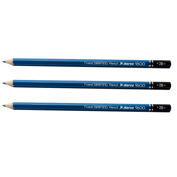 Hộp bút chì đen H-9600 2B (12 cây)