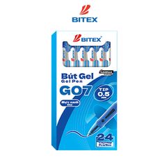 Bút gel Bitex G07 mực xanh / đỏ / đen 0.5mm (24 cây/hộp)