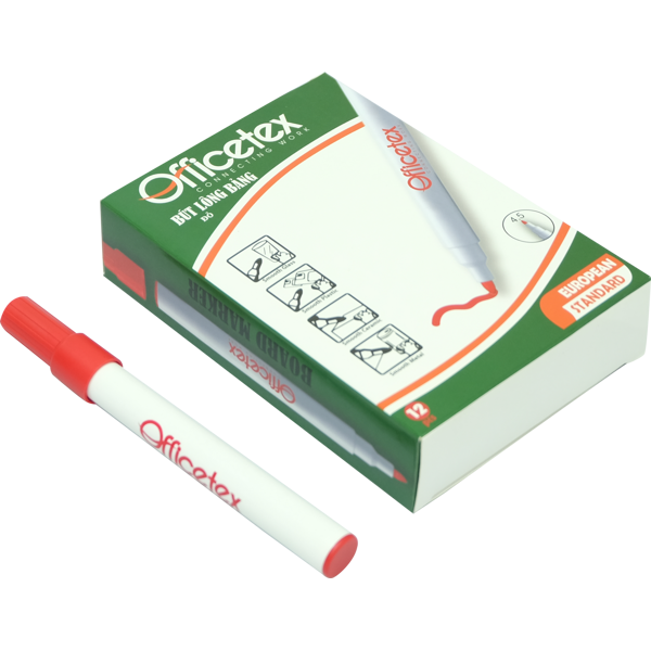 Bút lông bảng mực đỏ/OT-WB002RD (12 cây/hộp)