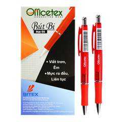 Bút bi mực đỏ OT-BP010RE (1 Cây)