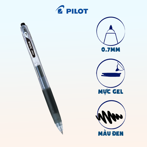 Bút gel Juice mực đen (tip 0.7) LJU-10F-B-EX